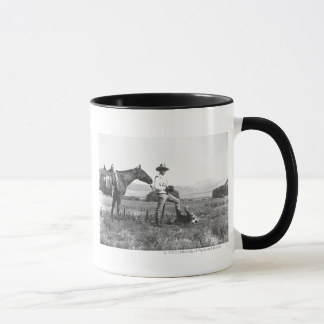 Caneca Charles Belden com cavalo e crânio (Direita)