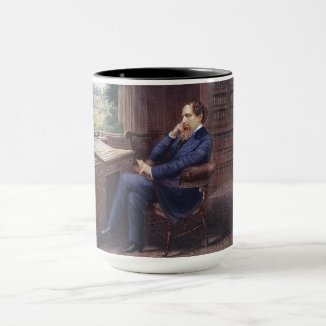 Caneca Charles Dickens em seu estudo (Centro)