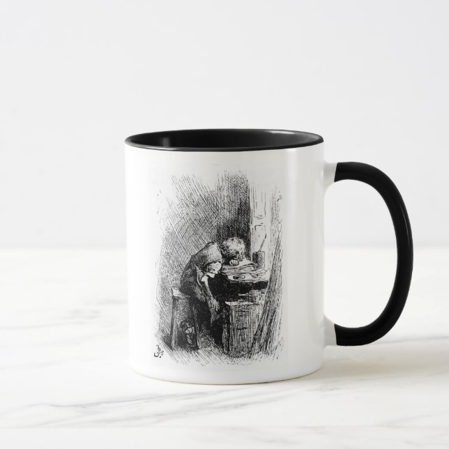 Caneca Charles Dickens na fábrica enegrecendo (Direita)