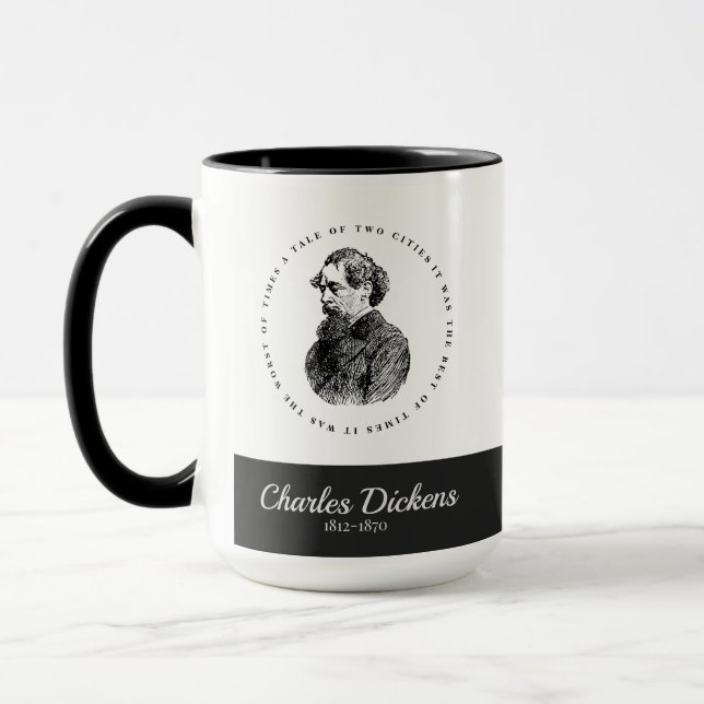 Caneca Charles Dickens Portrait e Cote (Esquerda)