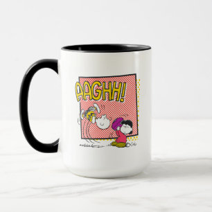 Caneca Charlie Brown e Lucy Football Comic Graphic