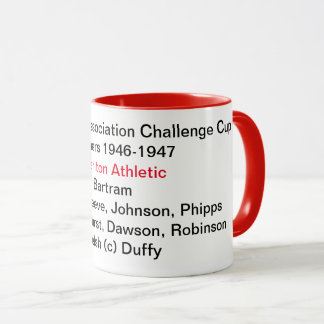 Caneca Charlton Athletic FA Cup winners mug 1947