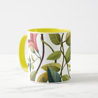 Caneca Charming Floral Print Coffee Mug