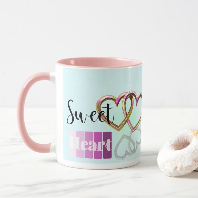 Caneca Charming Pastel Sweetheart Mug (Com Donut)