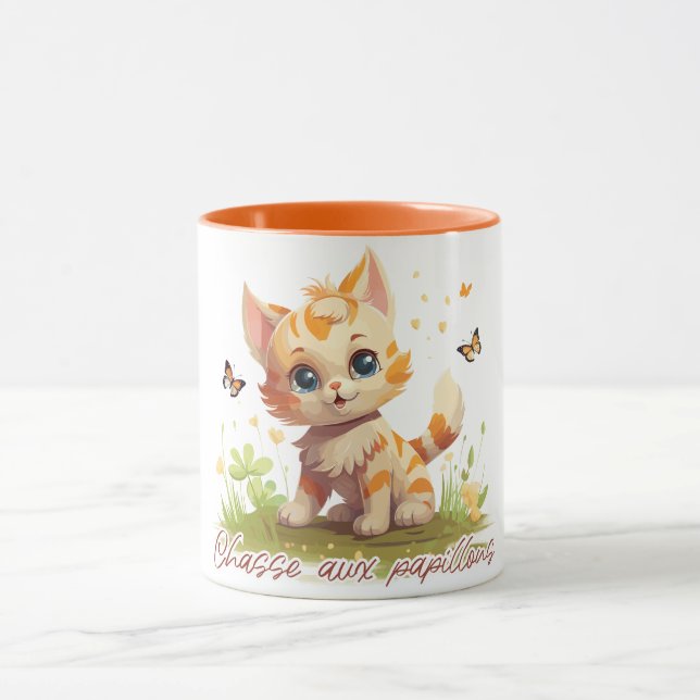 Caneca Chasse aux papillons encore (Centro)