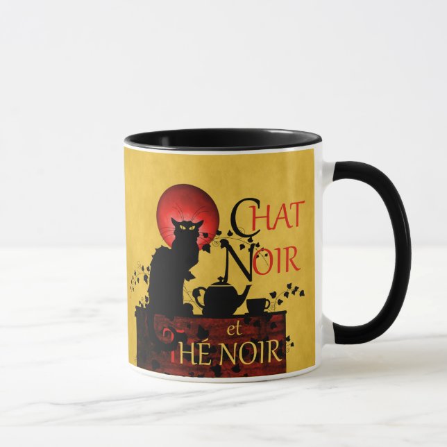 Caneca Chat Noir et Thé Noir, Black Cat Tea (Direita)