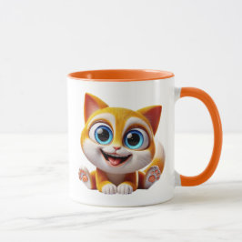 Caneca Chaton mignon au grands yeux bleus.
