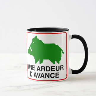Caneca Chávena - duplo um ARDOR de ADIANTAMENTO