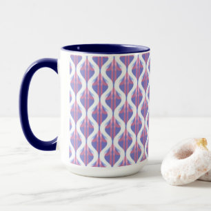 Caneca Chávena MUG Jimette Desenho recortar azul branco
