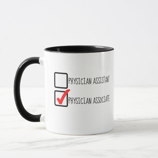Caneca CheckBox Associado ao Assistente do Médico Mug (Esquerda)