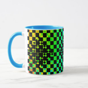 Caneca Checkered Twist por Kenneth Yoncich