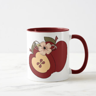 Caneca Checkered verde vermelha da campainha das