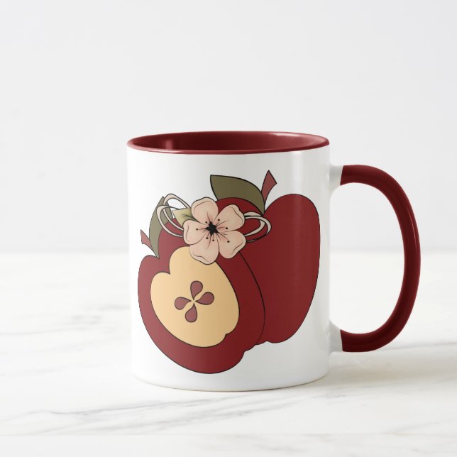 Caneca Checkered verde vermelha da campainha das (Direita)