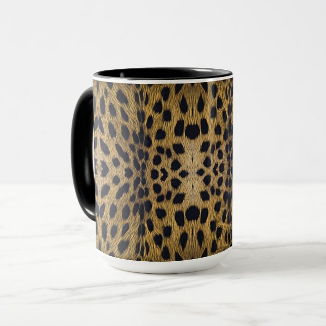 Caneca Cheetah Impressão Pattern (Frente Esquerda)