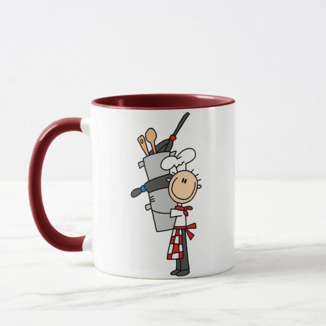 Caneca Chef Com Panelas e Caçarolas (Esquerda)