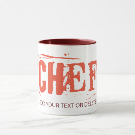 Caneca Chef é Mug. Ideia do presente do excelente. Modelo