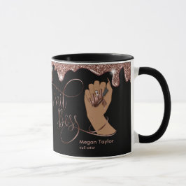 Caneca Chefe de unha, presente para manicura do técnico d