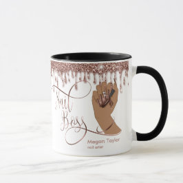 Caneca Chefe de unha, presente para manicura do técnico d