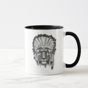 Caneca Chefe do tigre do nativo americano