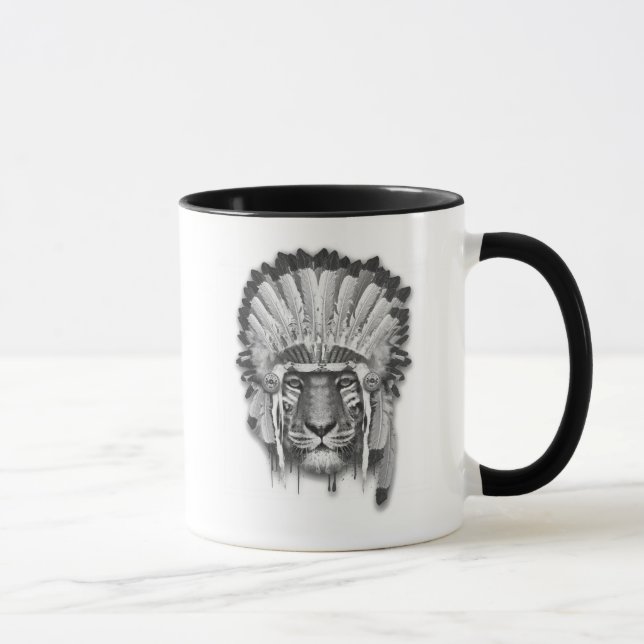 Caneca Chefe do tigre do nativo americano (Direita)