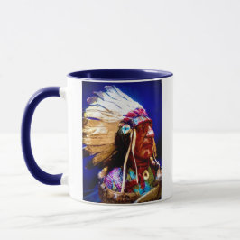 Caneca Chefe Indígena Americano Mug