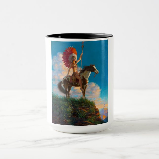 Caneca Chefe Indígena Nativo Americano das Chieftess (Centro)