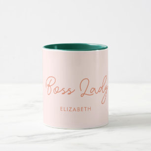 Caneca Chefe Lady Retro Nome Personalizado Coffee Mug