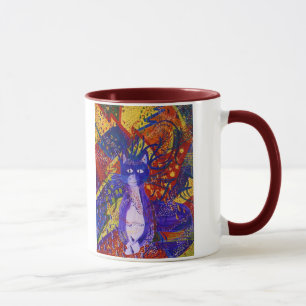 Caneca Chegando - partido selvagem no vermelho, no