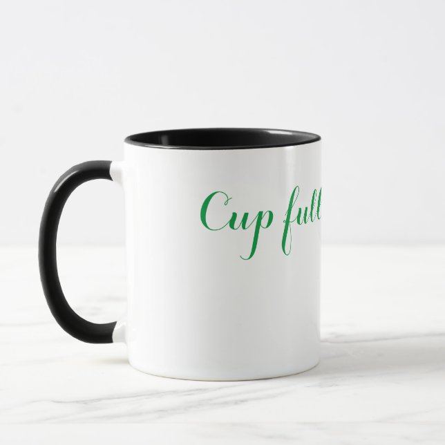 Caneca Cheio de Sonhos - Mug de Café Inspiracional (Esquerda)