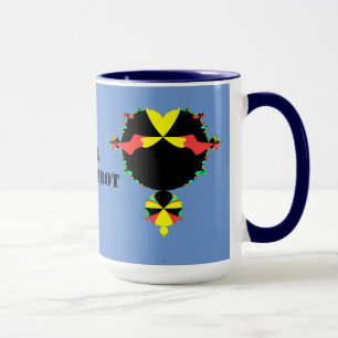 Caneca Cheio do mandelbrot set pop art