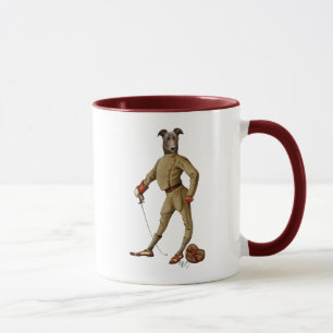 Caneca Cheio Escuro 2 do Greyhound Fencer