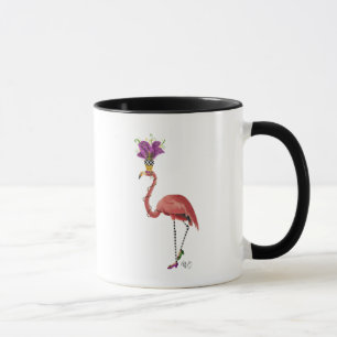 Caneca Cheio Mardi Gras Flamingo