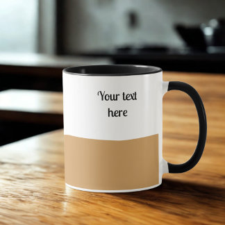 Caneca "Cheio" Mug light Roast Look - Adicionar o seu tex