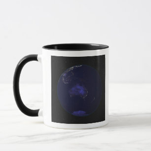 Caneca Cheio Terra à noite mostrando luzes da cidade 2