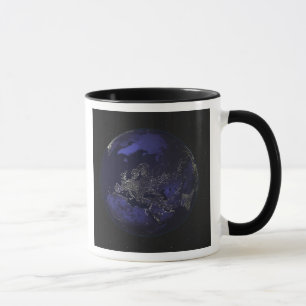 Caneca Cheio Terra à noite mostrando luzes da cidade 3