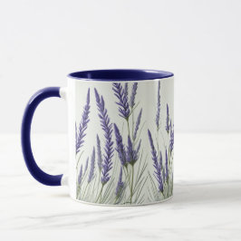 Caneca Cheire a lavanda. Lindas flores de lavanda