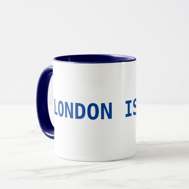 Caneca Chelsea FC Coffee Mug - Londres é azul (Frente Esquerda)