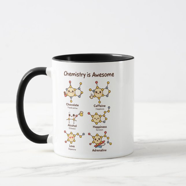 Caneca Chemistry is Awesome | Fun Science Chemistry Day (Esquerda)