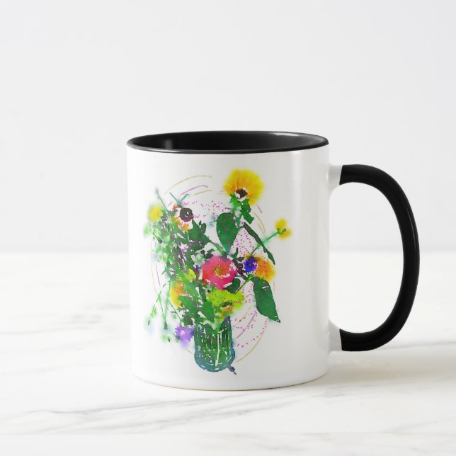 Caneca Cherie's Garden Black 11 oz Combo Mug (Direita)