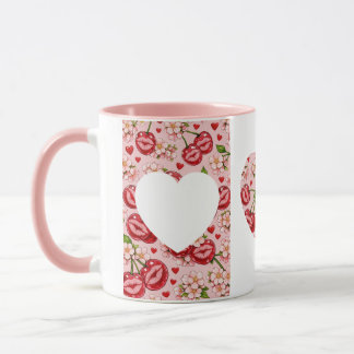 Caneca Cherry Kiss Heart Mug
