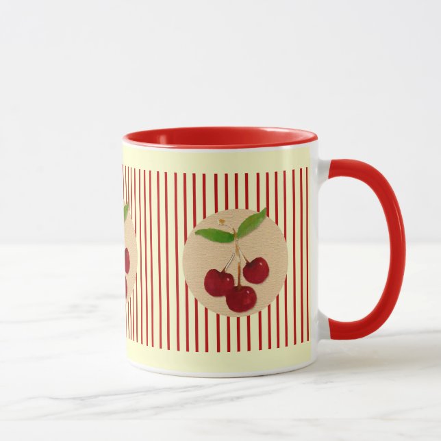 Caneca Cherry Stripe Mug (Direita)