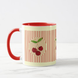 Caneca Cherry Stripe Mug