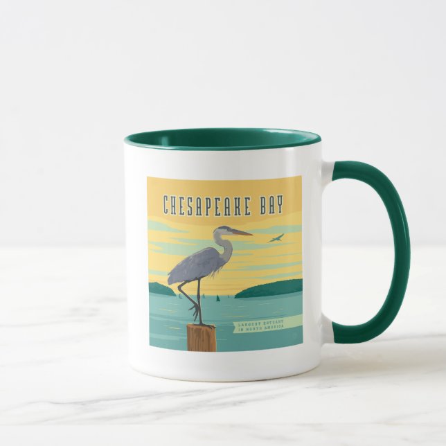Caneca Chesapeake Bay Largest Estuary In North America (Direita)