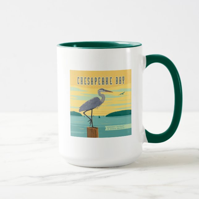 Caneca Chesapeake Bay Largest Estuary In North America (Direita)