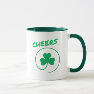 Caneca Chever Shamrock Dia de São Patrício Verde irland