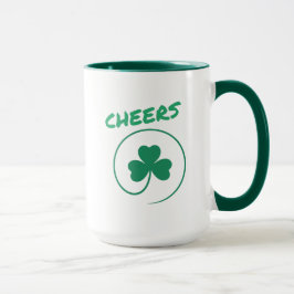 Caneca Chever Shamrock Dia de São Patrício Verde irlandês