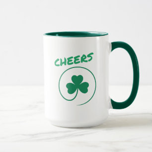 Caneca Chever Shamrock Dia de São Patrício Verde irlandês