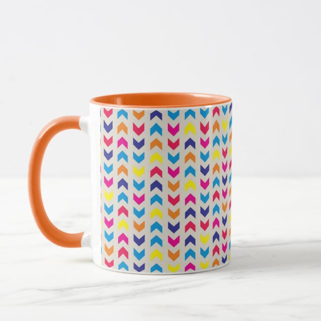 Caneca Chevron asteca colorido (Esquerda)