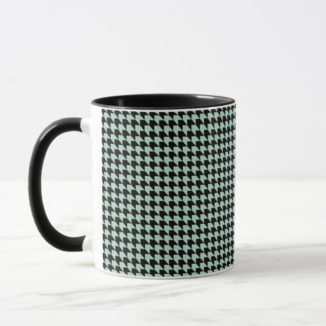 Caneca Chevron verifica marisco e preto (Esquerda)