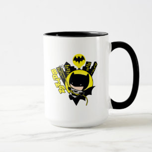 Caneca Chibi Batman Escalando A Cidade